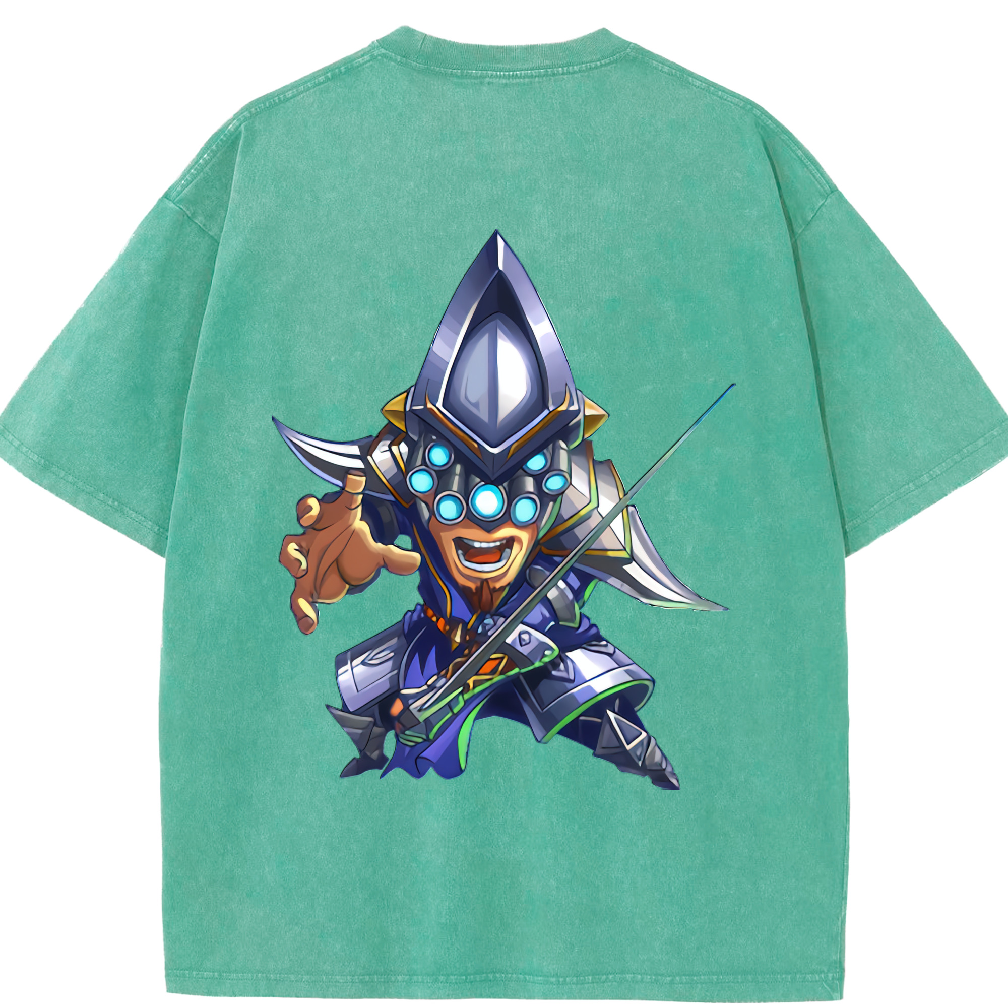 リーグ・オブ・レジェンド League of Legends LOL 綿100% ヴィンテージ風 半袖Tシャツ（背面プリント）